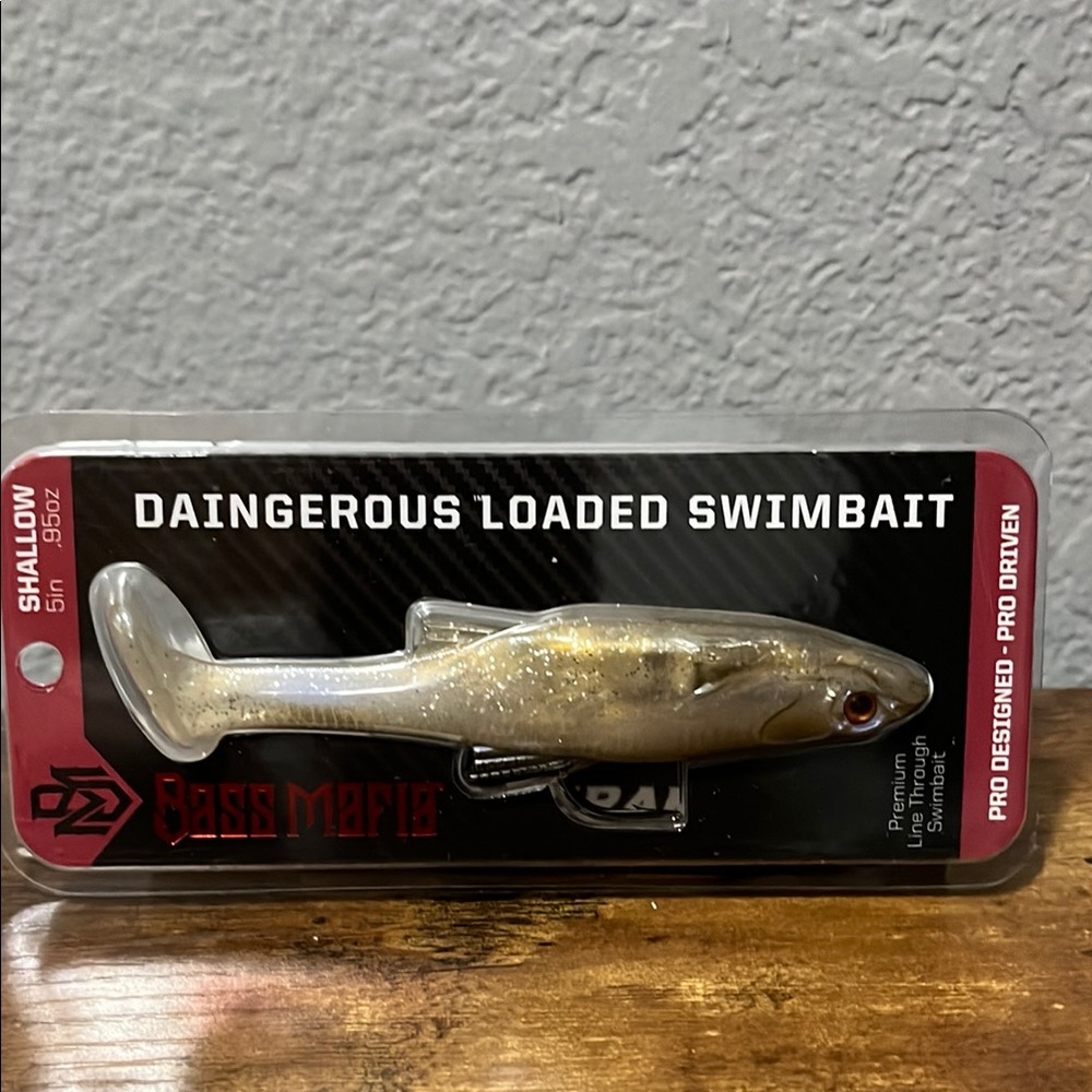 Bass mafia Dangerous Loaded Swimbait - blackback shad NWT - Picture 1 of 11